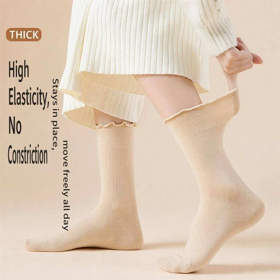 Autumn Winter Ins Minimalist Womens Cotton Crew Socks suppliers